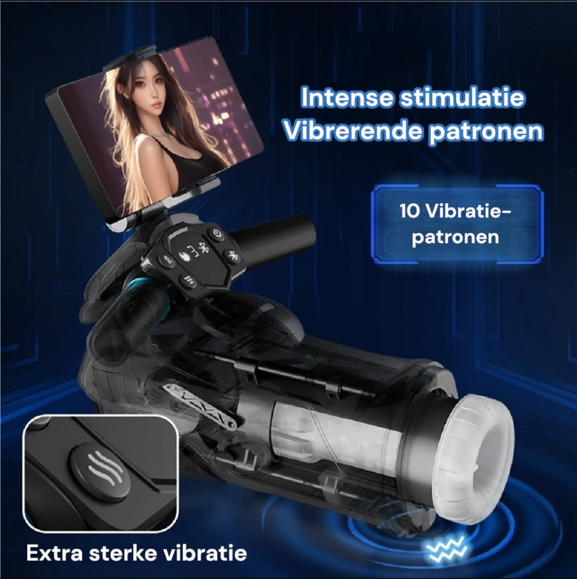 BUM BLING® FuelMe - Elektrische Masturbator - Automatische Masturbator